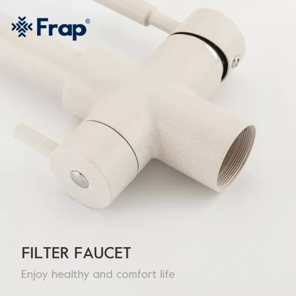 Смеситель для кухни FRAP F4352-24 для двух вод белый