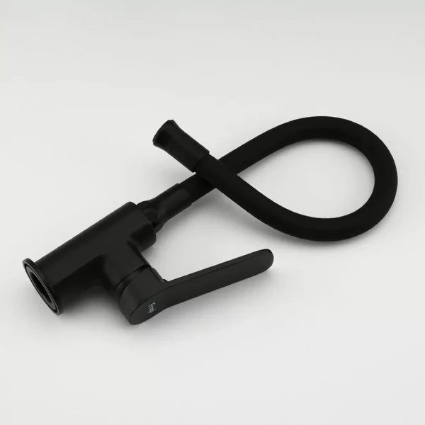 Смеситель для кухни FRAP F4462 с гибким изливом черный