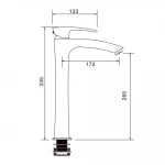 Смеситель для умывальника GAPPO G1007-16 черный