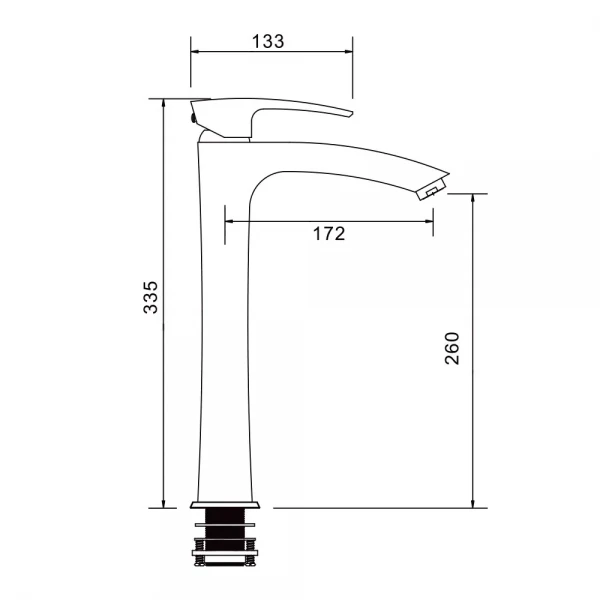 Смеситель для умывальника GAPPO G1007-16 черный
