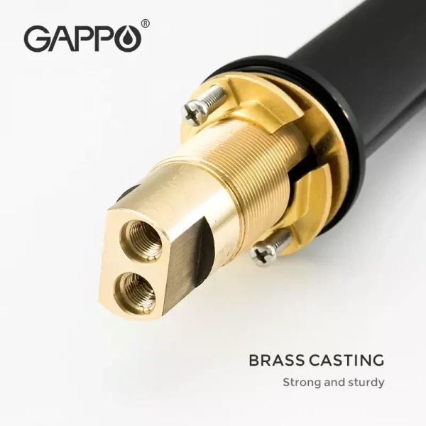 Смеситель для умывальника GAPPO G1052-86 черный