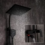 Душевая система GAPPO G2407-6 черная с переключателем на лейку 3 функции