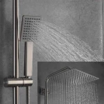 Душевая система с термостатом GAPPO G2499-40 нержавеющая сталь с переключателем на лейку 3-функции