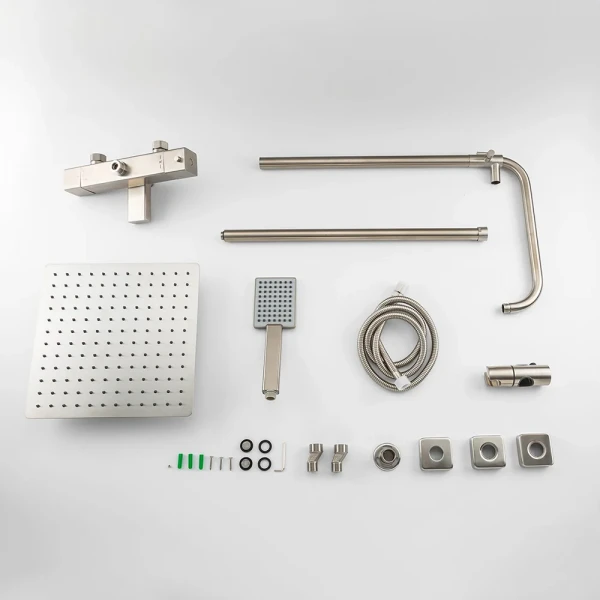 Душевая система с термостатом GAPPO G2499-40 нержавеющая сталь с переключателем на лейку 3-функции
