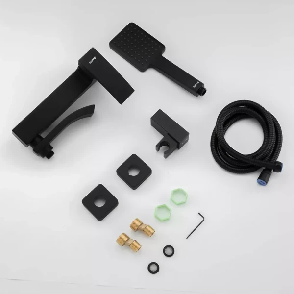 Змішувач для ванни GAPPO G3207-6, чорний