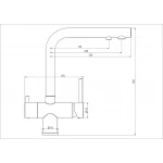 Смеситель для кухни GAPPO G43752 для двух видов воды (под фильтр) хромированный