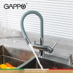 Смеситель для кухни GAPPO G4398-30 с гибким изливом серый/хром