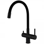 Смеситель для кухни GAPPO G4398-36 с гибким изливом черный