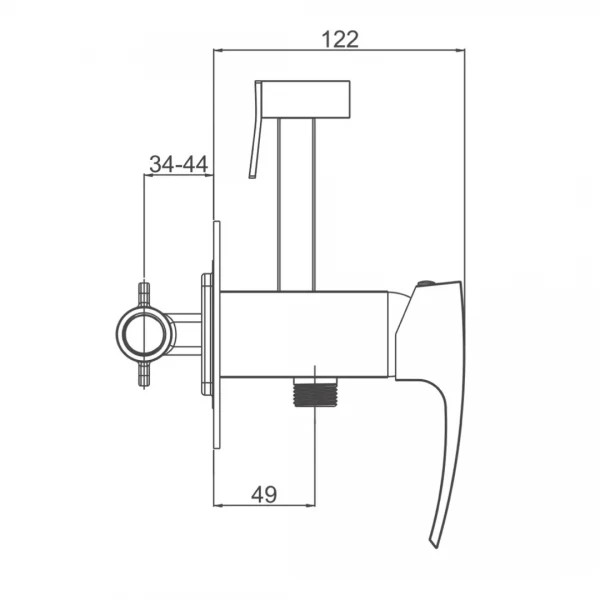 Гигиенический душ GAPPO G7207-4 бронзовый