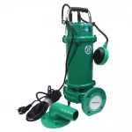 Насос дренажно-фекальный SHIMGE 50WQD1.1QG(F) с ножом, максимальная высота подъема 19.5 м, максимальная производительность 230 л/мин