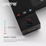 Гигиенический душ GAPPO G7207-60 с черным термостатом.