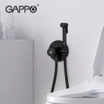 Гигиенический душ GAPPO G7288-6 черный с крючком