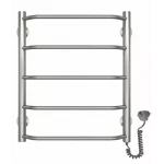 Полотенцесушитель электрический DEFFI Трапеция 500x500 мм 100 Вт правая хромированная