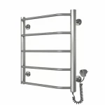 Полотенцесушитель электрический DEFFI Трапеция 500x500 мм 100 Вт правая хромированная