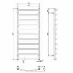 Полотенцесушитель водяной Deffi Классик 500x1200 мм