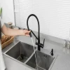 Смеситель для кухни FRAP F4374-6 черный для двух вод