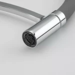 Смеситель для кухни FRAP F4552 с гибким изливом серый/хром