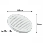 Тропический душ GAPPO G002-26 диаметром 260 мм белый/хром