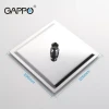 Тропический душ GAPPO G28 200x200 мм нержавеющая сталь хромированная