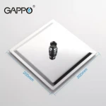 Тропический душ GAPPO G28 200x200 мм нержавеющая сталь хромированная