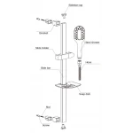 Душевой гарнитур GAPPO G8011 хромированный