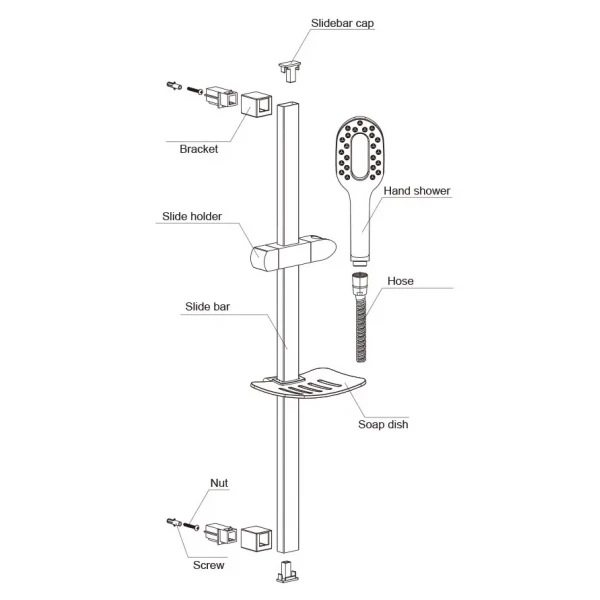 Душевой гарнитур GAPPO G8011 хромированный