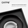 Трап вертикальний GAPPO G81050-6, латунь, 100х100 мм, чорний