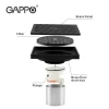 Трап вертикальний GAPPO G81050-6, латунь, 100х100 мм, чорний