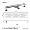 Душевой трап GAPPO G88007-1 70x800 мм нержавеющая сталь