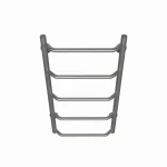 Полотенцесушитель водяной DEFFI Трапеция 500x500 мм