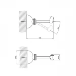 Держатель для душа WEZER WQZ-014 хромированный