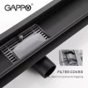 Трап для душа GAPPO G88007-36 70x800 мм из нержавеющей стали черный