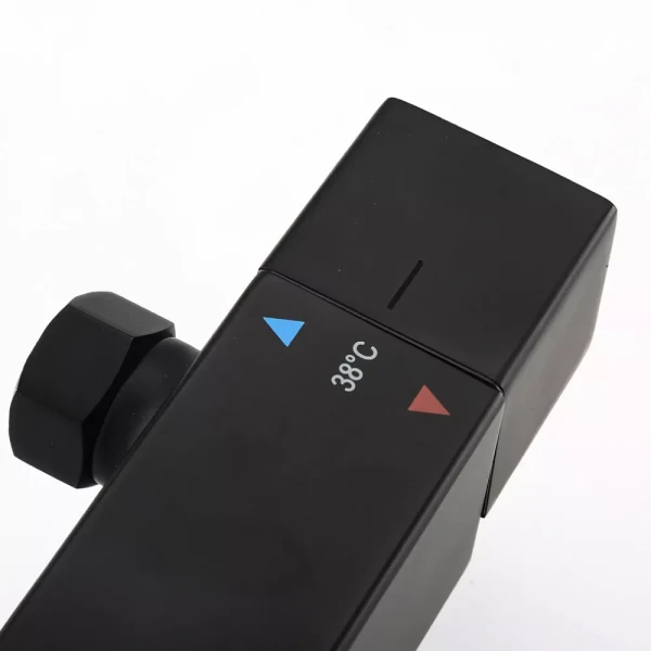 Душевая система GAPPO G2417-60 термостатическая черная с переключателем на лейку