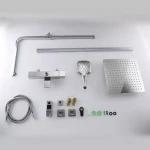 Душевая система с термостатом GAPPO G2418-40 хромированная с переключателем на лейку