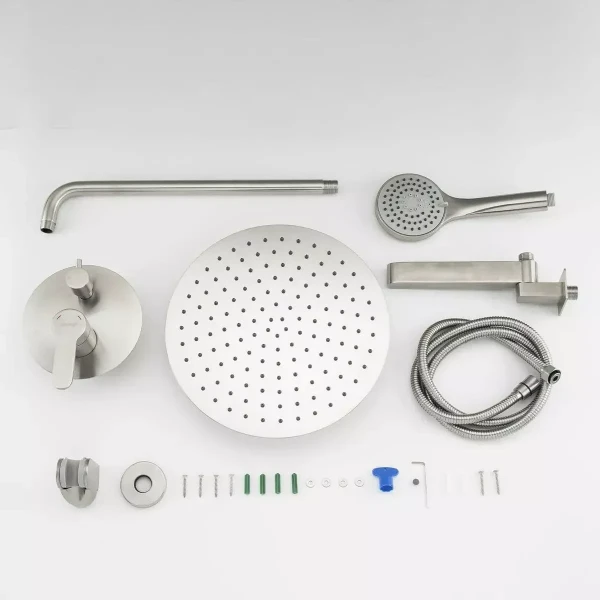 Встраиваемая душевая система GAPPO G7199-30 с 3 функциями с изливом-переключателем на лейку нержавеющая сталь