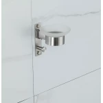 Мыльница FRAP F30402 с крючком для полотенца нержавеющая сталь