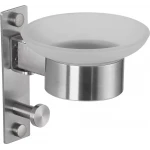 Мыльница FRAP F30402 с крючком для полотенца нержавеющая сталь