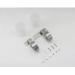 Стакан двойной для зубных щеток FRAP F30408 ​​нержавеющая сталь.