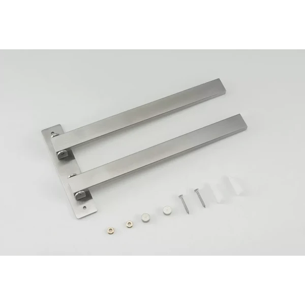 Полотенцедержатель поворотный FRAP F30412 2-й нержавеющая сталь 278 мм