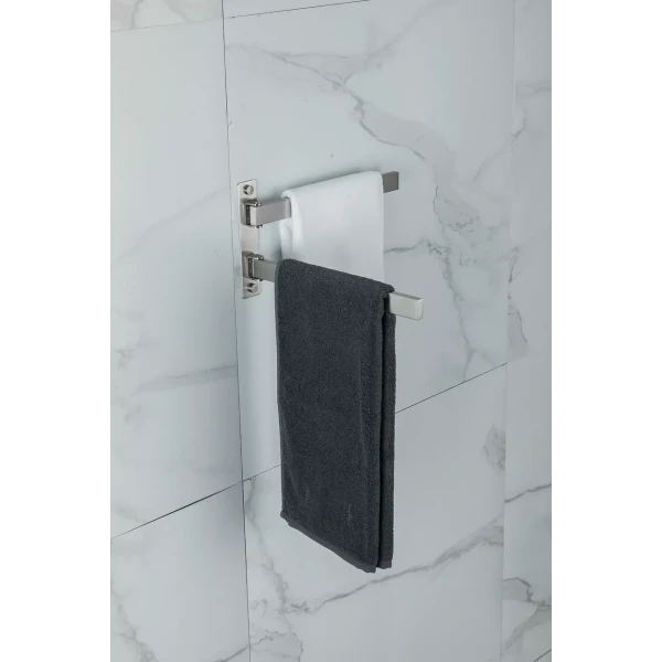 Полотенцедержатель поворотный FRAP F30412 2-й нержавеющая сталь 278 мм