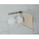 Планка с крючками для полотенец FRAP F30418 поворотная нержавеющая сталь с тремя крючками