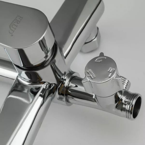 Душова система FRUD R24154, поворотний вилив - перемикач на лійку/душ, 3 режими, хром