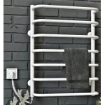 Полотенцесушитель электрический DEFFI Стандарт 500x600 60 Вт левый белый