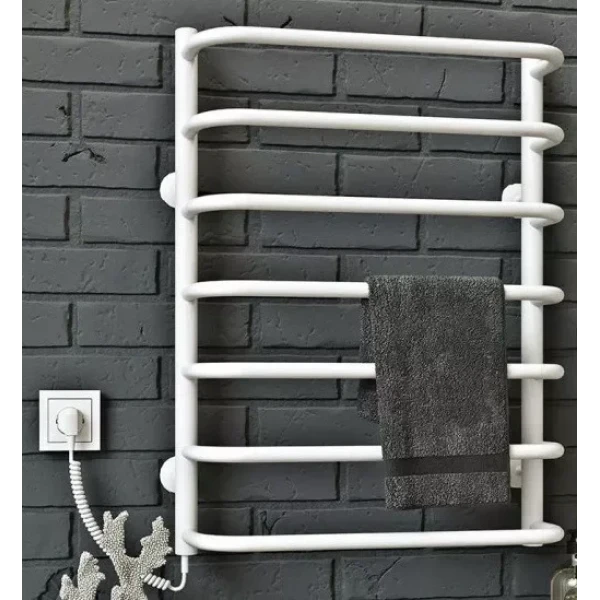 Полотенцесушитель электрический DEFFI Стандарт 500x600 60 Вт левый белый