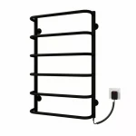 Полотенцесушитель электрический DEFFI Стандарт 500x600 60 Вт правый черный