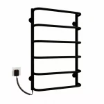 Полотенцесушитель электрический DEFFI Стандарт 500x600 левый 60 Вт черный