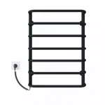 Полотенцесушитель электрический DEFFI Стандарт 500x600 левый 60 Вт черный