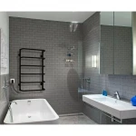 Полотенцесушитель электрический DEFFI Стандарт 500x600 левый 60 Вт черный