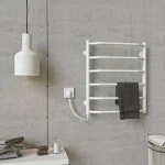 Полотенцесушитель электрический DEFFI Трапеция 500x600 60 Вт левая белая