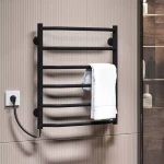 Полотенцесушитель электрический DEFFI Трапеция 500x600 60 Вт левая черная